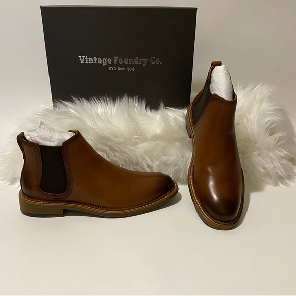 Vintage Foundry Co. Brown Chelsea Boots - Picture 6 of 8